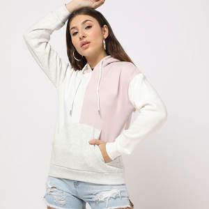 Meilleur Prix Sweat à capuche confortable pour femmes avec logo avant Tissu tricoté à capuche pour l'hiver Dernier modèle en ligne - Product Image 2