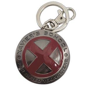 <b>Marvel</b> X-Men Xavier's School Logo Keychain Fashion Metal <b>Gift</b> Keychain UV Printed Iron and Alloy for Keys - Product Image 1