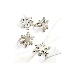 Nouvel anneau de serviette en métal plaqué or, porte-serviettes en forme de feuille plaqué or, prix de gros - Product Image 2