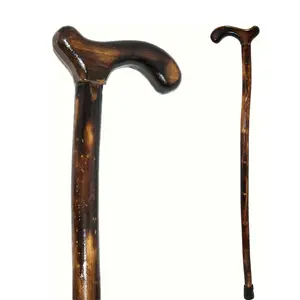 나무 지팡이 천연 나무 지팡이 지팡이 남성 또는 여성을위한 수제 나무 오프셋 지팡이와 지팡이 팁 전통적인 스타일
