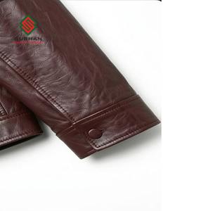 Blouson aviateur A-2 pour homme en cuir synthétique fait main |   Blouson aviateur décontracté vintage |   Manteau d'hiver classique aviateur |   Vêtements d'extérieur rétro pour hommes - Product Image 4