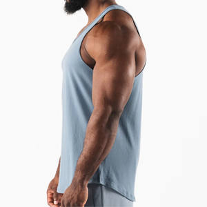 GYM Fitness ropa deportiva chaleco Stringers hombres camisetas sin mangas Original directo fabricado servicio personalizado nueva llegada hombres camiseta sin mangas - Product Image 4