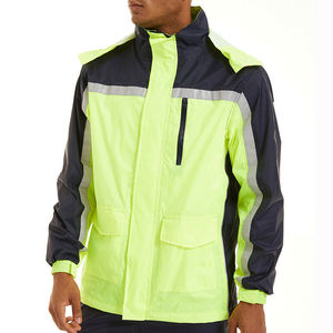 Chaqueta de seguridad de manga larga ligera de secado rápido para hombre, ropa de trabajo transpirable con estampado de logotipo personalizado de calidad superior, venta al por mayor 2024 - Product Image 2