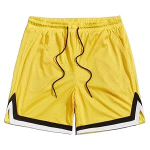 Top venta de los hombres de verano gimnasio cordón pantalones cortos de alta calidad de malla transpirable pantalones cortos de correr de marca personalizada - Product Image 1