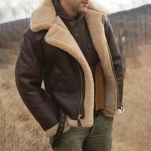 Mode hommes Designer hiver chemises décontractées coupe régulière en cuir haute rue Style séchage rapide respirant grande taille multi-poches - Product Image 2