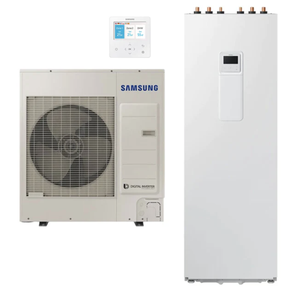 Pompe à chaleur air/eau SAMSUNG EHS SPLIT CLIMATEHUB AE090RXEDGG/EU / AE260RNWSGG/EU 260 L 9 KW 380-415 V R32 À VENDRE - Product Image 1