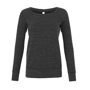 Sweat-shirt à col large en molleton éponge en toile Bella (7501) Sweat-shirt à col large pour femme Bella 7501 - Product Image 1