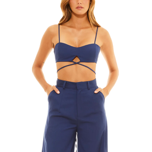 Soutien-gorge décontracté d'été pour femmes haut tissu tissé écologique séchage rapide avec fermeture à glissière arrière Service OEM/ODM fabriqué au Vietnam - Product Image 4