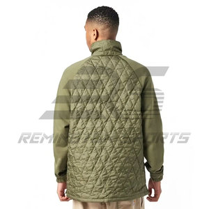 High Quality Custom Half Zipper <b>Jacket</b> Winter Quilted <b>Padded</b> <b>Jacket</b> <b>Waterproof</b> Half Zipper <b>Jacket</b> | Lightweight Half Zipper Jack - Product Image 5