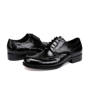 Chaussures Derby en cuir de vachette de qualité supérieure avec doublure respirante et talon résistant à l'usure, chaussures habillées pour hommes, chaussures de tous les jours - Product Image 2