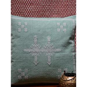 Funda de Almohada Marroquí Hecha a Mano, Funda de Cojín Tradicional Bereber, Cojín Decorativo Boho para Sofá, Almohada Decorativa de Algodón para el Hogar - Product Image 1