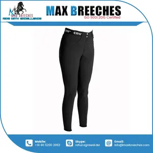 Culotte d'équitation avec logo personnalisé Vêtements équestres Jodhpurs Pantalon serré avec impression en silicone pour les produits du cheval - Product Image 2