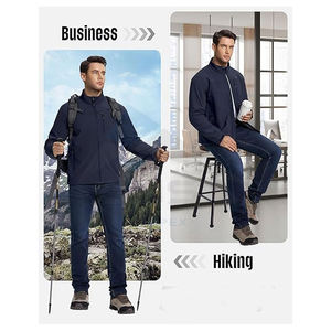 Custom Logo <b>Men</b> Softshell Jackets Winter Cotton Padded <b>Coats</b> with <b>Fur</b> <b>Hooded</b> Windbreaker Parka Warm Male Outerwear - Product Image 6