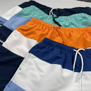 Short de bain imprimé camouflage bleu personnalisé pour hommes, maillot de bain de plage décontracté, short de plage avec poches, séchage rapide - Product Image 5