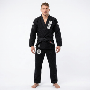 ชุดคิโมโนบราซิลเลียนยิวยิตสู (BJJ) สีดำสำหรับผู้ชาย ทรงปกติ ผ้าฝ้าย 100% ระบายอากาศได้ดี ชุดสำหรับศิลปะการต่อสู้ พิมพ์ลายด้วยความร้อน โลโก้ปรับแต่งได้ - Product Image 2