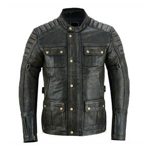 Nueva y elegante chaqueta de cuero para motocicleta, chaqueta de cuero para motocicleta de carreras, hecha en Pakistán, chaqueta de cuero para motocicleta de alta calidad - Product Image 1