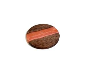 Posavasos de madera y resina con acabado rústico, posavasos de piedra de estilo clásico para Comercio Global y proyectos de decoración de interiores personalizados - Product Image 4