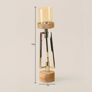 Porte-bougie en métal de grande qualité à prix raisonnable pour une décoration intérieure durable, soutenant les matériaux naturels et un design épuré - Product Image 5
