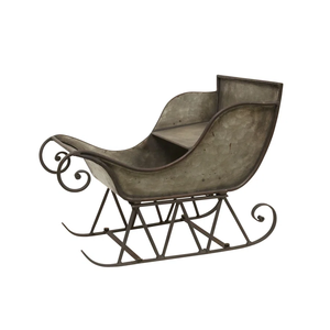 Ferme Vintage Galvanisé Fer Noël Traîneau À La Main Table Top Décor Dernière Conception pour Articles De Fête en Vente - Product Image 4