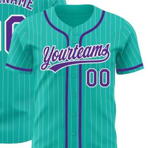 Crea una camiseta de béisbol personalizada única para tu equipo con gráficos personalizables, materiales de alta calidad y diseño de botones completos. - Product Image 5