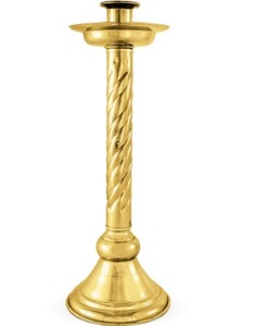Cruz de Altar de Latón Macizo y Candelero Suministros para Iglesia para Decoración Religiosa - Product Image 6