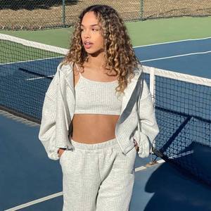 3 Piece <b>Set</b> for Women Cardigan Sweaters <b>and</b> Pants Women Knitted Crop <b>Top</b> Sweater Suits Ropa De Mujer Roupas Femininas Da Moda - Product Image 1