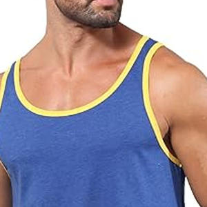 Ropa de Gimnasio de Verano, Camiseta Corta de Alta Calidad, Lavado Ácido, Sin Mangas, Camiseta Deportiva para Hombre - Product Image 2