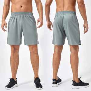 Pantalones cortos deportivos informales de verano para hombre, ligeros, transpirables, de secado rápido, con cremallera de tres cuartos, pantalones cortos holgados para correr de secado rápido - Product Image 2