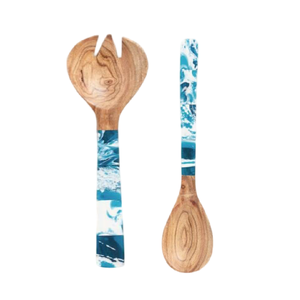 Cuchara de Servir de Madera Industrial Moderna, Hecha a Mano con Madera Natural Ecológica, Apta para Lavavajillas, Juego de Cubiertos con Diseño Colorido - Product Image 4