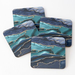 Dessous de verre personnalisés pour boire du thé Forme et taille imprimées Fourniture d'usine Dessous de verre en acacia avec support chez Star Crafts India - Product Image 2