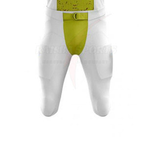 Ensemble de maillot de football américain personnalisé à col haut et manches courtes en polyester respirant avec short à taille élastique pour hommes adultes - Product Image 4