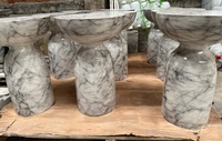 Table d'appoint légère en béton Meubles en résine fabriqués au Vietnam du principal fabricant pour une utilisation dans le jardin