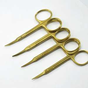 Ciseaux à cuticules pour ongles de beauté droits en acier inoxydable professionnels pour outil de manucure personnel pour droitier - Product Image 1