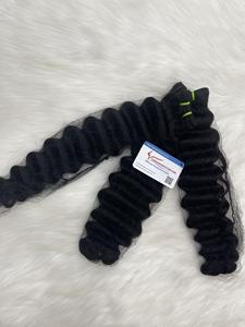 Super venta 100% extensiones de cabello humano Deepwave negro Natural Super alta calidad sin desprendimiento y enredos listo para enviar - Product Image 5