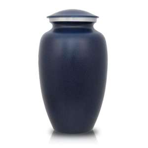 Urna de cremación azul profundo de tendencia con tapa dorada, urnas de esmalte alto, suministros funerarios, urnas artesanales de Metal de la mejor calidad, superventas - Product Image 6