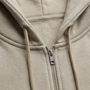 Ensemble de survêtement décontracté pour femmes avec logo personnalisé, uni, tendance, surdimensionné, broderie, pantalon de sport, fermeture éclair, haut à manches longues, deux pièces - Product Image 4