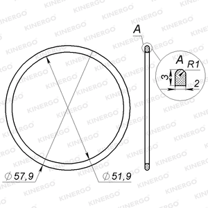 Anillo de Sellado SRMT01 para Mitsubishi / Hyundai KM-175, KM-176 - Product Image 2