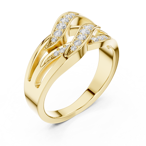 ชุดแหวนแต่งงาน14K ประดับเพชรสลักลายอัญมณีน่ารักตามสั่ง - Product Image 6