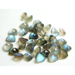 ลาบราโดไรต์ธรรมชาติทรงทริลเลียนเจียระไนแบบกึ่งมีค่า ขนาดมาตรฐาน สำหรับทำเครื่องประดับ DIY พลอยลาบราโดไรต์แบบเม็ด - Product Image 2