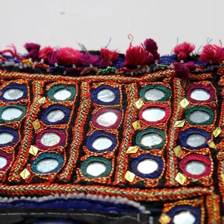 Shisha Mirror Work Embroidery Designs Dress Ladies Pure Tissue - Main Image