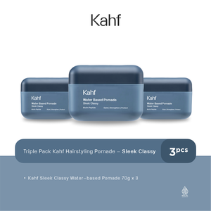 Pomade à base d'eau Kahf élégante et raffinée, 70 g, biotine, peptides, coiffage des cheveux, renforce, protège, tenue souple et brillance, aspect mouillé - Product Image 2