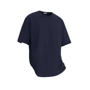 T-shirt en coton surdimensionné pour homme, style hip-hop, tricoté, coupe ample, manches courtes, streetwear, vente en gros - Product Image 1