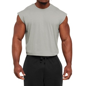 Camiseta Deportiva sin Mangas OEM, Ajuste Holgado, para Fisicoculturismo, Ropa Deportiva Activa, Cómoda, 190 Gsm, Talla Grande, para Correr - Product Image 4
