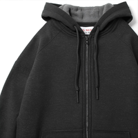 Sweat à capuche d'hiver 100% coton, confortable, en polaire, imperméable, écologique, avec design brodé, manches longues, 600g, OEM/ODM