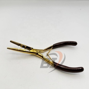 BEAUTIVIA Pince à extensions capillaires multifonction en acier inoxydable entièrement incurvée de haute qualité avec logo personnalisé pour le coiffage - Product Image 6