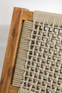 เก้าอี้ทานข้าวไม้เนื้อแข็ง Putut พร้อมเชือกถัก สำหรับใช้งานกลางแจ้งหรือในร่ม ตกแต่งแบบธรรมชาติ - Product Image 5