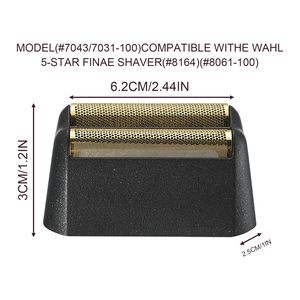 Juego de 4 cabezales de afeitado profesionales con doble cuchilla, lámina de repuesto y barra de corte, lavables, para afeitado facial - Product Image 4