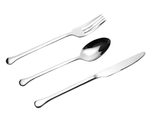 Flatware kim loại Bộ đồ ăn mới nhất thiết kế tay sơn xử lý muỗng nĩa dao kéo nhà bếp dao kéo đồ ăn dao muỗng nĩa - Product Image 3