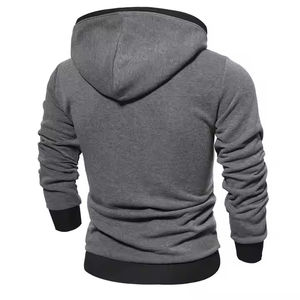 Haute qualité Spandex/Polyester polaire goutte épaule grande taille printemps Streetwear sweats à capuche solide Logo personnalisable respirant - Product Image 2