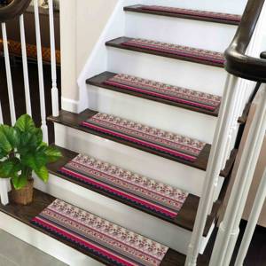 Ethnic Pattern Printed Rug: Modern Kilim Design for Stair Decor,Goblen - Product Image 3
